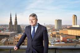 2016 december - In opdracht van Volta_thinksvisual, voor Bouwfonds Property Finance Ezine#02 - portret van Carl Smeets in Eindhoven op dak van Pullman Hotel. ©2016 Raymond de Vries (RAY fotografie/beeld/ontwerp)